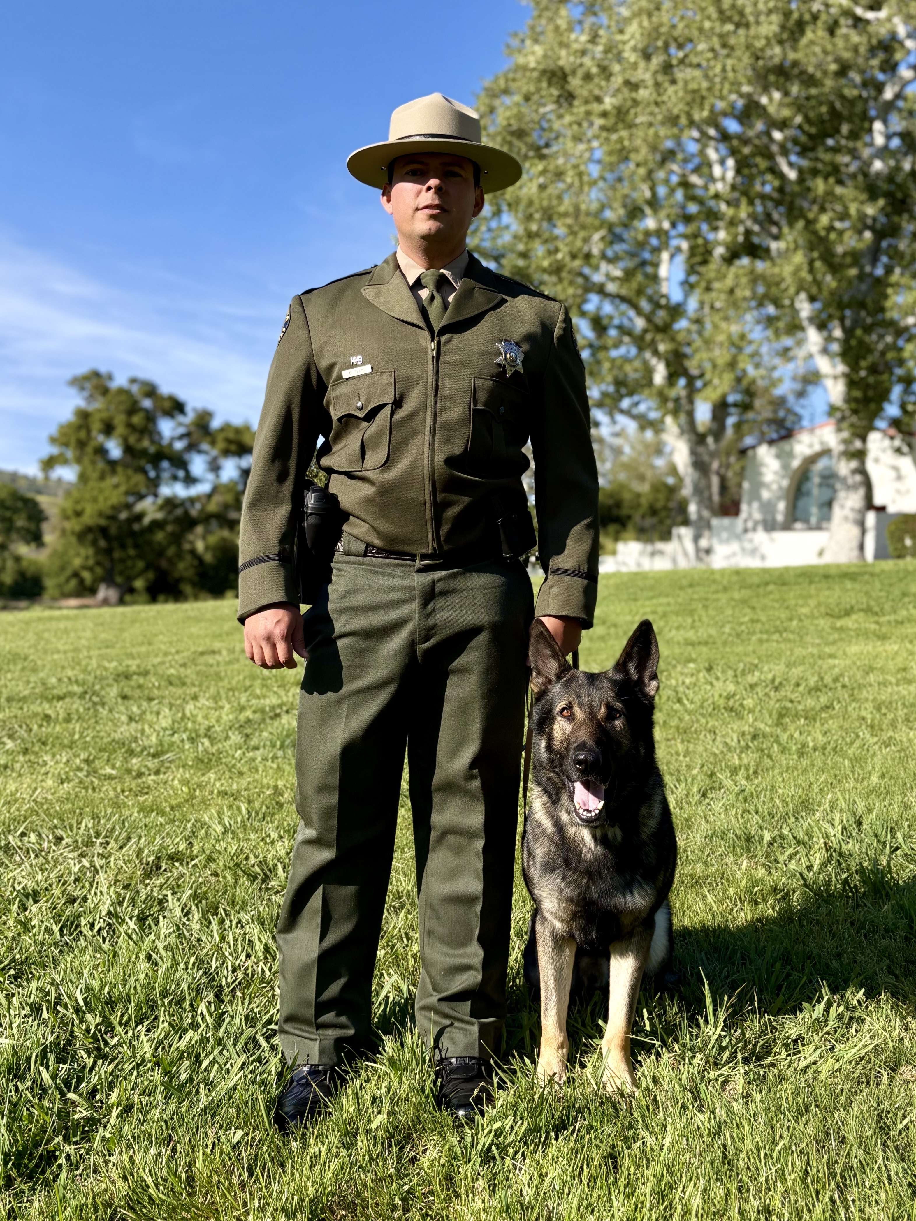 K-9 Jerry and Handler Benjamin Ellis